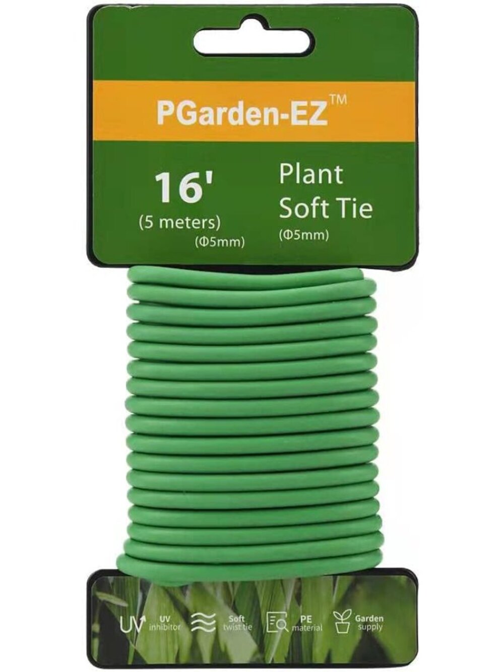Green Soft Twist Tie Plant Tie Flexible TPR Garden Supply, for Tomatoes Roses Vi